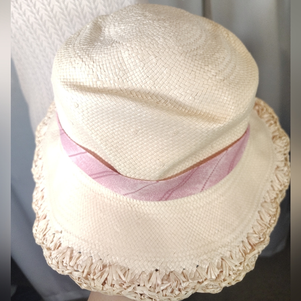 2 Pc: Nordstrom Sun Hat+Victoria Secret Knit Sweater, Short Sleeve Drop Neck, M - Picture 11 of 14